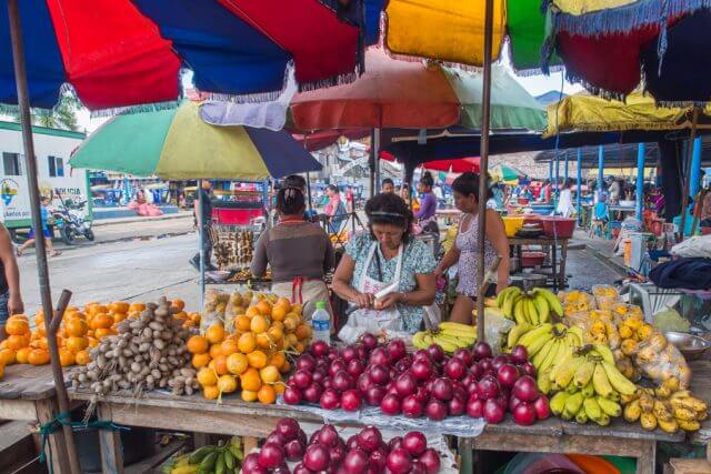 Massage School Abroad - Food Markets in Peru